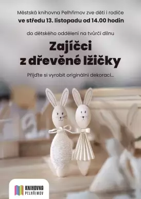 Zajíčci z dřevěné lžičky